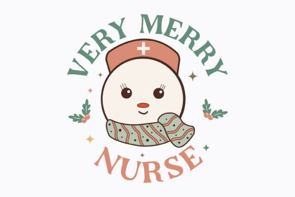 Christmas Very Merry Nurse Png Graphics