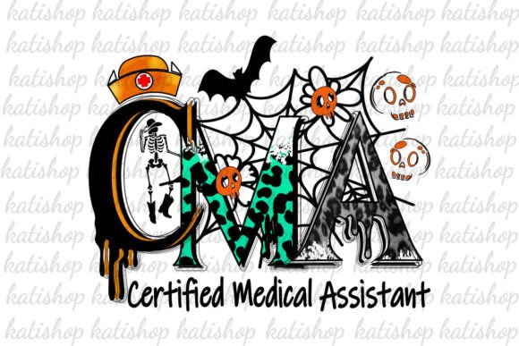 CMA Halloween Nurse Glitter Sublimation