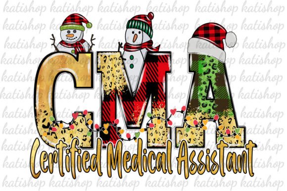 CMA Medical Assistant Christmas PNG for Crafts and Graphics