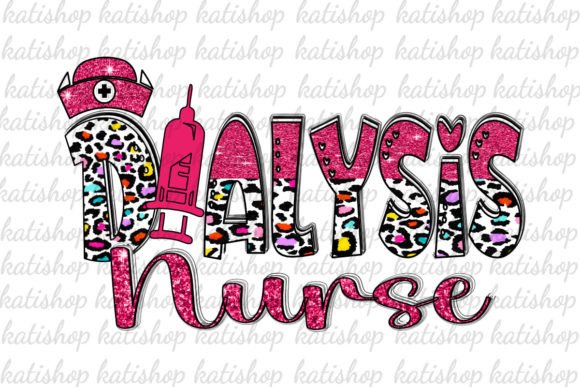 Dialysis Nurse Glitter Png Sublimation
