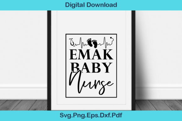 Emak Baby Nurse Shirt: Graphics for Crafts & Content