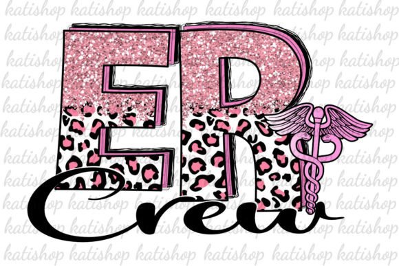 ER Crew Emergency Nurse Png Sublimation