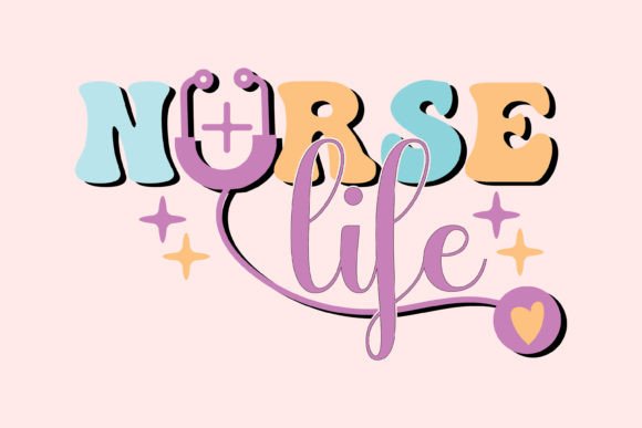 Nurse Life - Retro Nurse PNG Sublimation