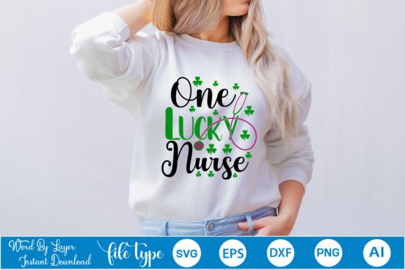 One Lucky Nurse Sublimation: Graphics & Crafts