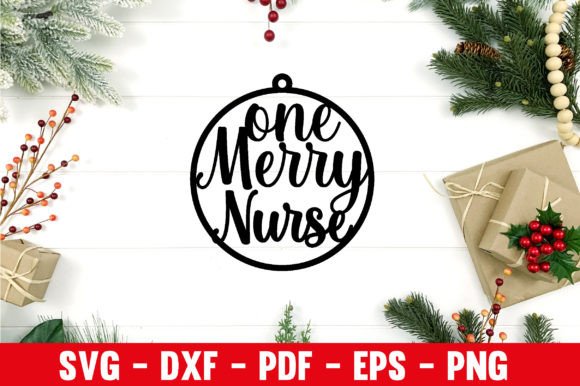 ONE MERRY NURSE Ornament Metal Wall Art