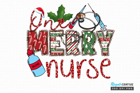 One Merry Nurse Png Design: Graphics and Crafts in Action