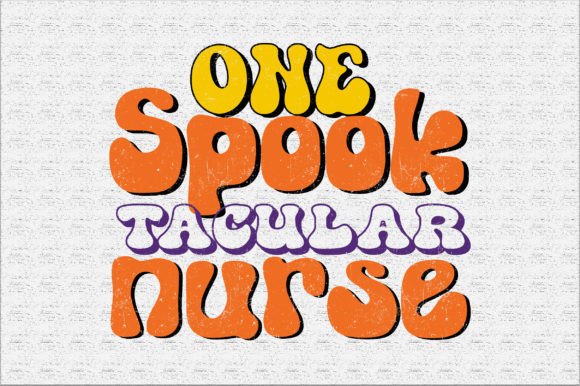 One Spook Tacular Nurse Retro Design for Crafts and Graphics