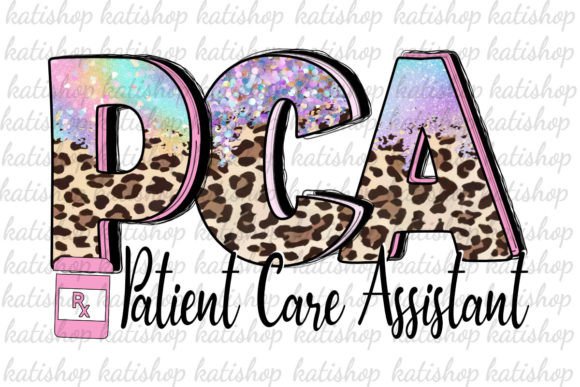 PCA Leopard Nurse Nursing Sublimation Graphics