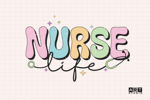 Retro Nurse Life Sublimation Graphics and Crafts